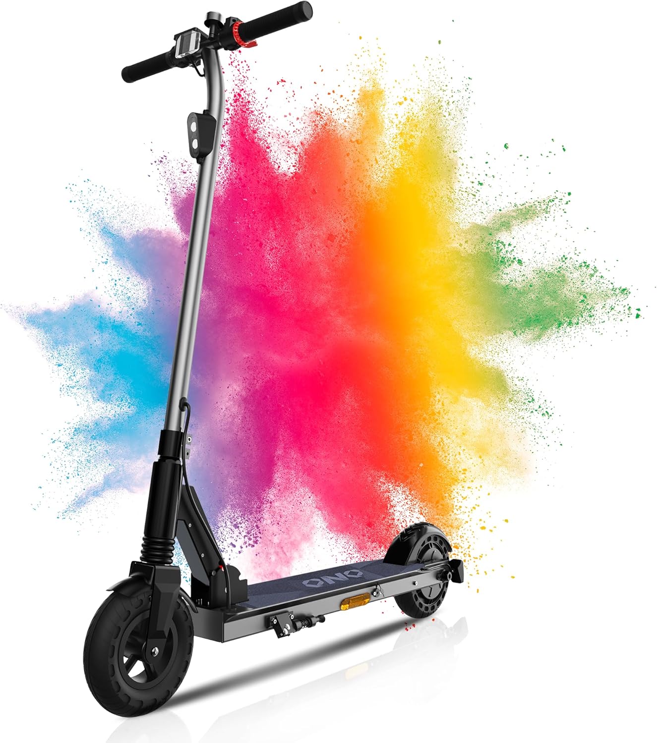 QnQ E Scooter, 2026 8 Inch Foldable Scooter, 500 W/20 km/h Motor, 15 km Range, Puncture-proof Honeycomb Tyres, Children and Teenagers