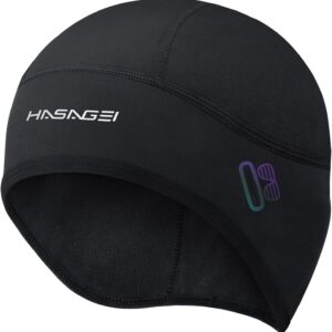 HASAGEI Cycling Hat Windproof Bike Warm Cap Helmet Base Hat for Men Women Thermal Breathable Motorcycle Cycling Caps Climbing Helmet Skull Cap