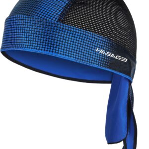 HASAGEI Breathable Bandana Cap Sun Protection Sports Headwear Durag Headscarf Under Bicycle Helmet Biker Skull Cap Bicycle Hat Sweat-Wicking Quick Dry