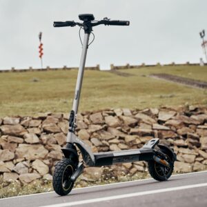 E Scooter with Road Legal, Max Range 70 KM, 48 V 12.5 Ah, 10 Inch Offroad Electric Scooter with Swing Suspension, LCD Display, E Scooter Offroad Load up to 150 kg, Smart App