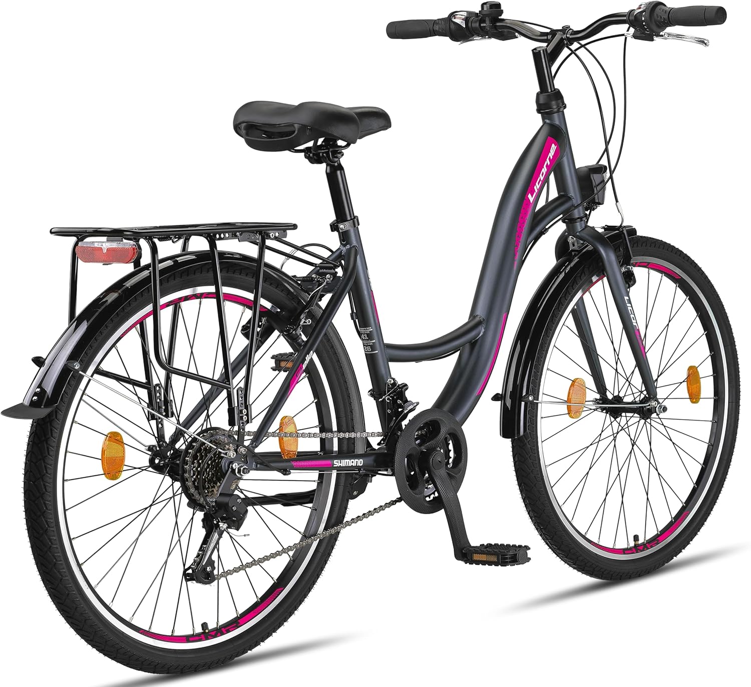 Licorne Bike Stella Premium City Bike in 20, 24, 26, 28 Inch Bicycle for Girls, Boys, Men and Women, 21 Speed Gears (6 Gears at 20 Inches) Dutch Bicycle City Bike – Bild 8