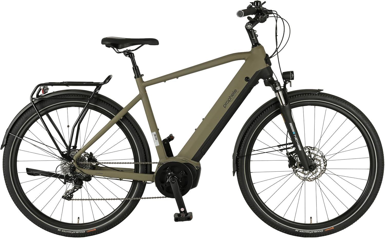 Prophete Entdecker 4.0 Trekking E-Bike 28 Zoll - 600 Wh - Integrierter Akku - Mittelmotor - 10-Gang Kettenschaltung - HDY. Scheibenbremse