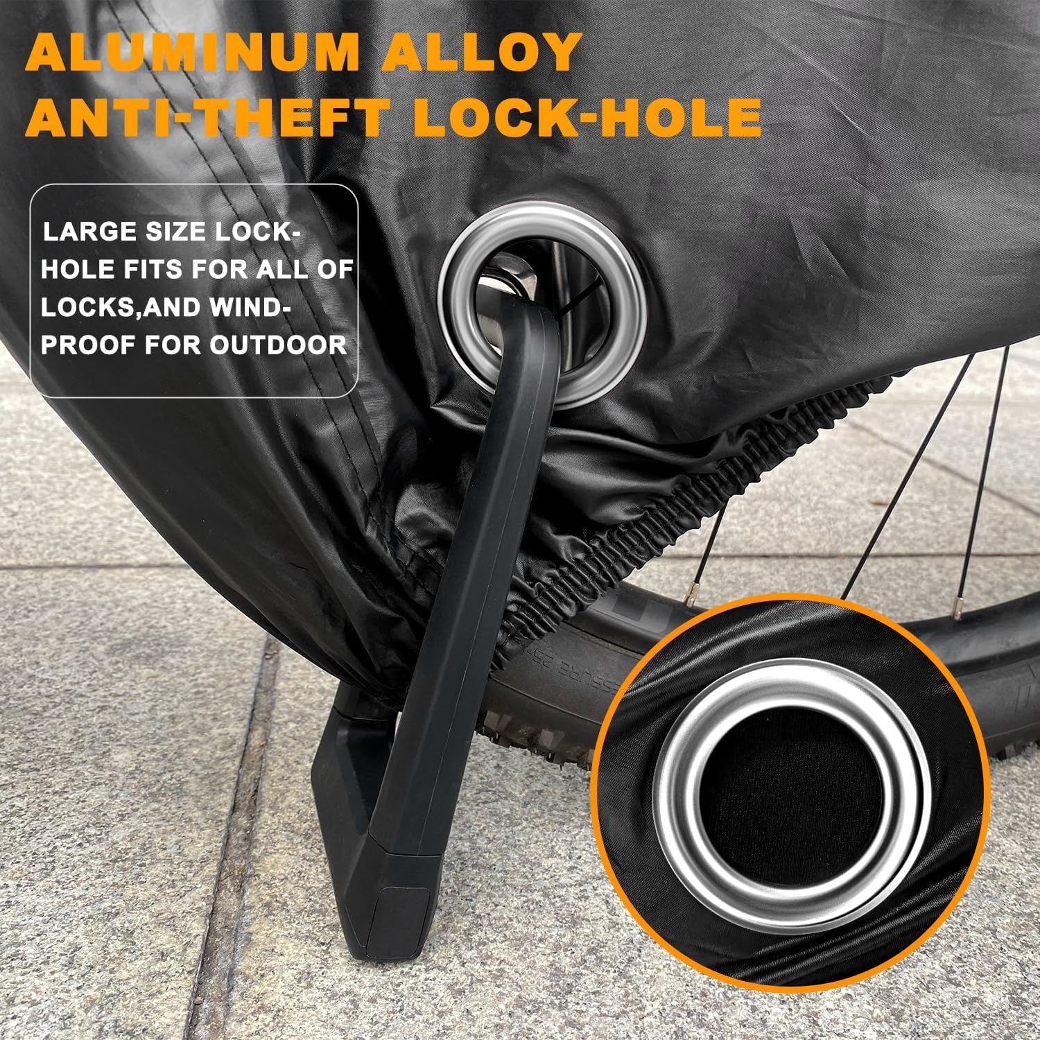 Adult Tricycle Cover, Waterproof Outdoor 3 Wheel Cover for E-Bike, Tricycle Bicycle Covers, Durable UV-210D Polyester Fabric, with Safety Buckle – Bild 7