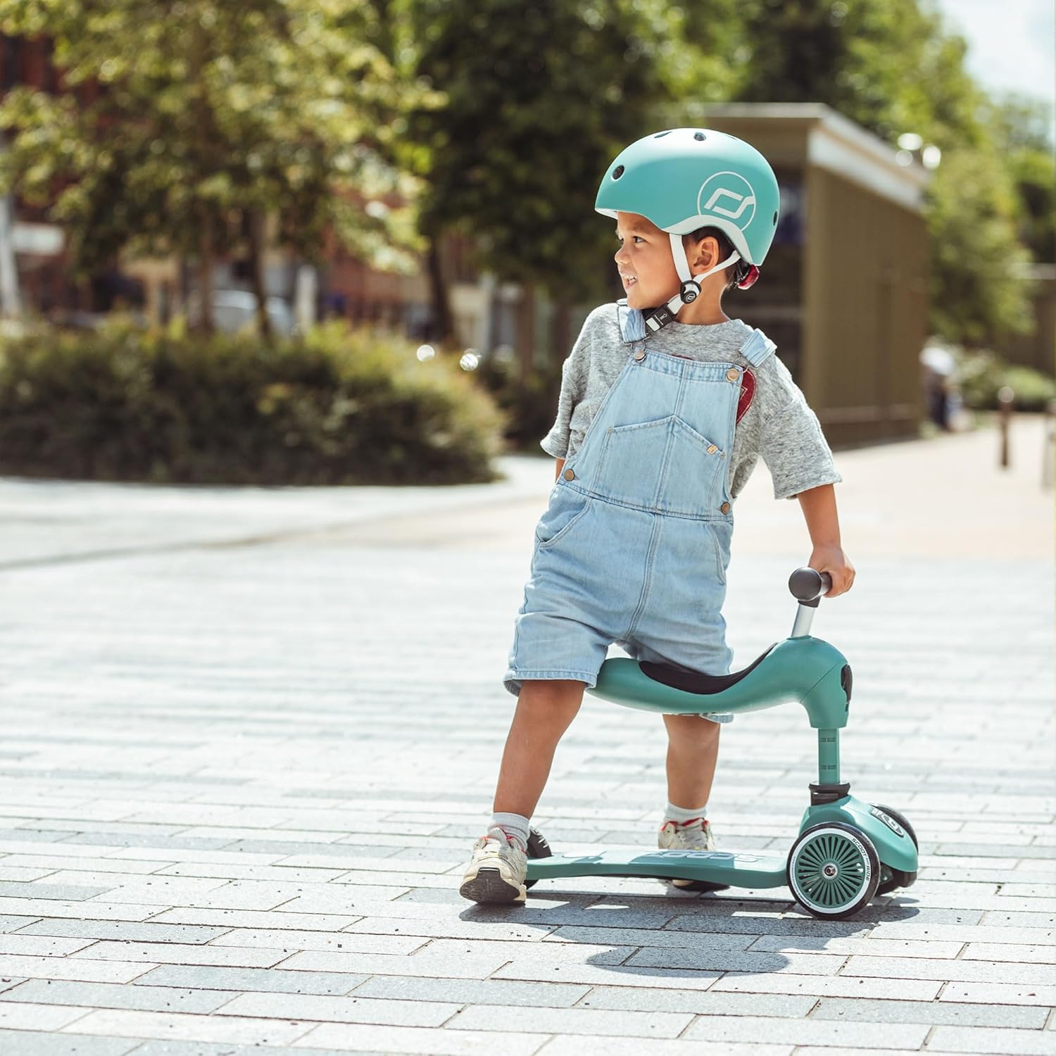 Scoot & Ride - Highwaykick 1 Children Adjustable Seated or Standing 2-in-1 Scooter Including Safety Pad for Tip Prevention - for Ages 1-5 – Bild 6
