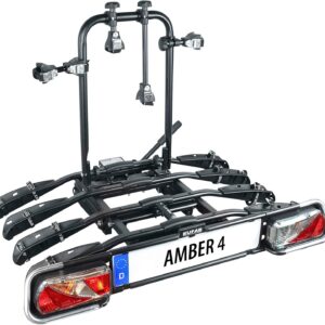 Eufab 11556 bicycle carrier Amber 4, black, approx. 102 x 83 x 72 cm.