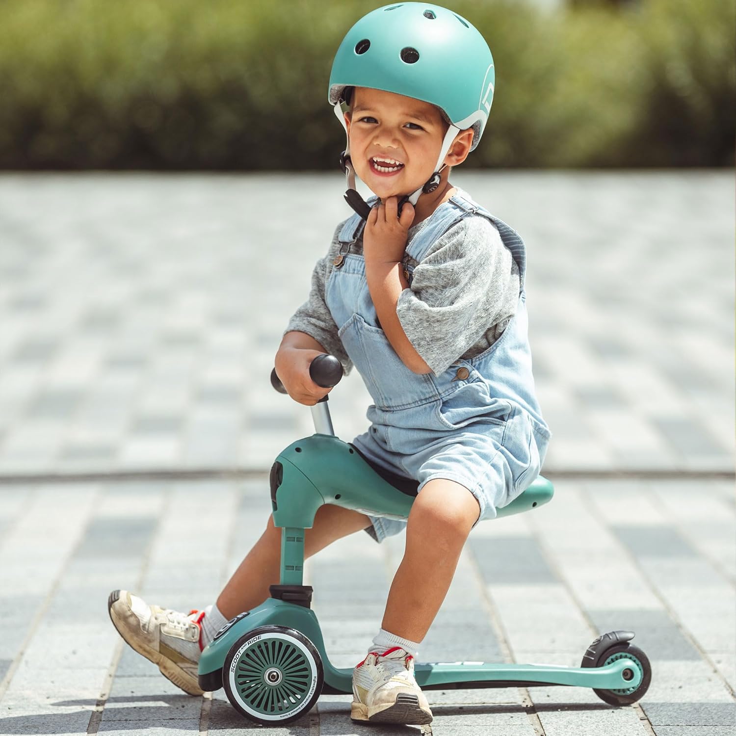 Scoot & Ride - Highwaykick 1 Children Adjustable Seated or Standing 2-in-1 Scooter Including Safety Pad for Tip Prevention - for Ages 1-5 – Bild 8