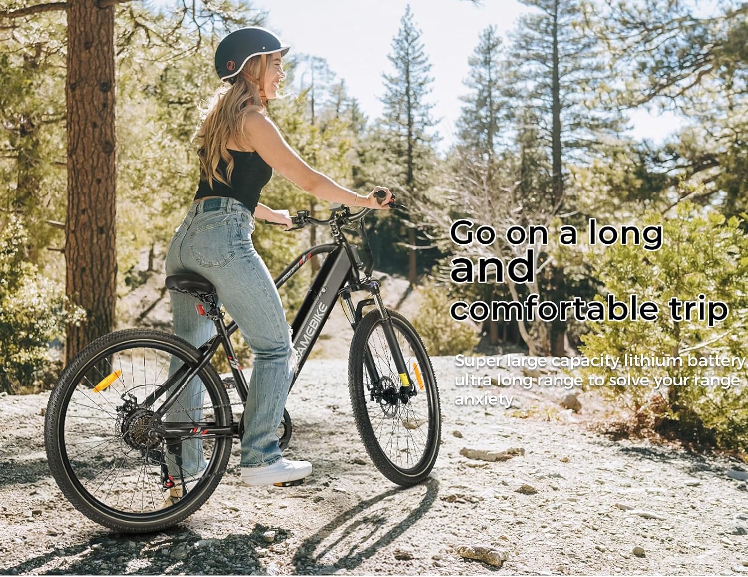 SAMEBIKE 26 Inch Electric Bicycle E-Bike Men Women with 540 Wh Battery, Up to 100 KM, 250 W Motor, Electric Bicycle with 7-Speed Gear, Pedelec City Bike EBike for Trekking RSA01 Men – Bild 2