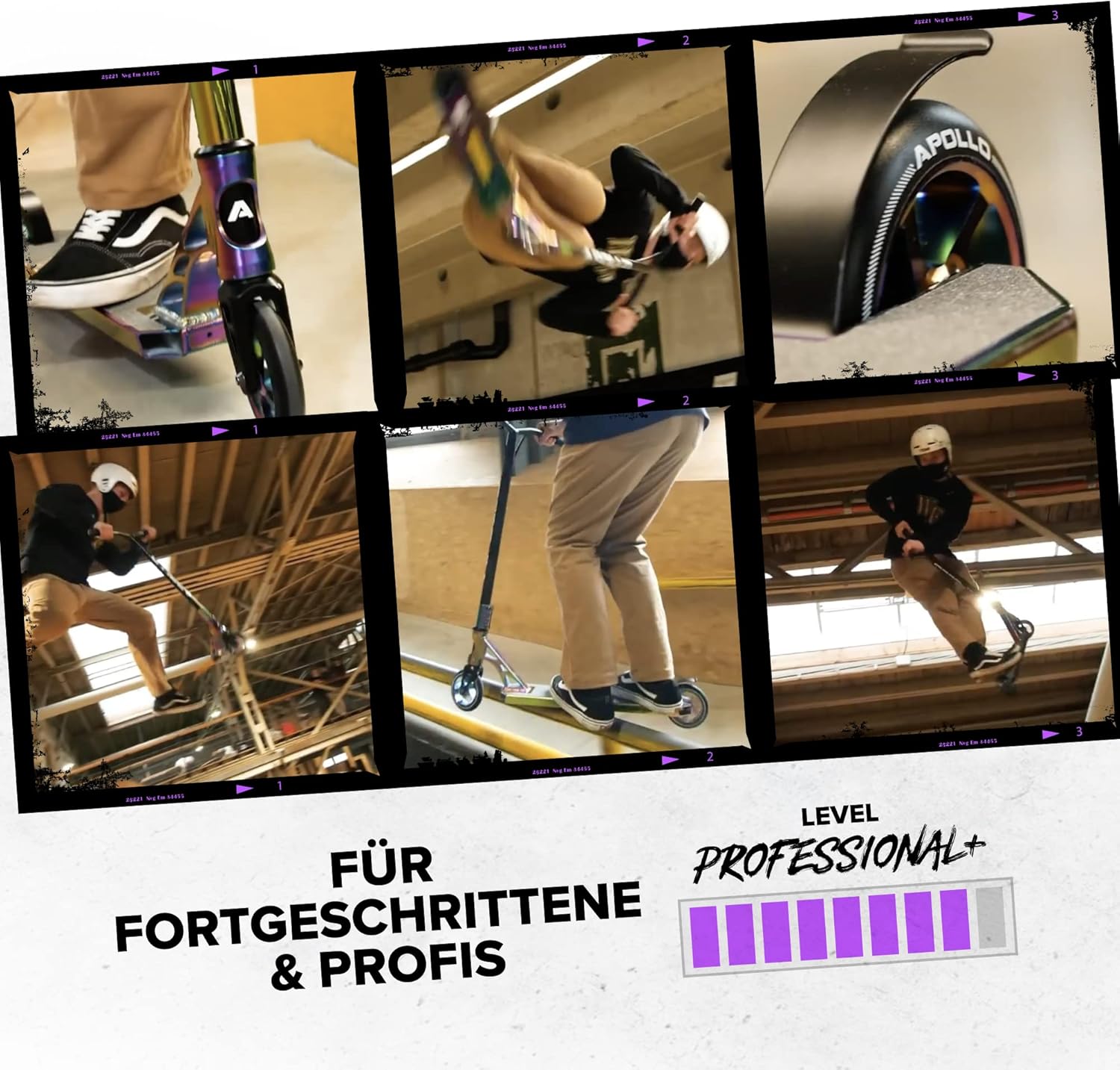 Apollo Stunt Scooter, Genesis Pro X/Pro X Competition, High End Stunt Scooter, ABEC 9 Ball Bearings, Trick Scooter with 110 mm or 120 mm Wheels and Aluminium Core – Bild 3