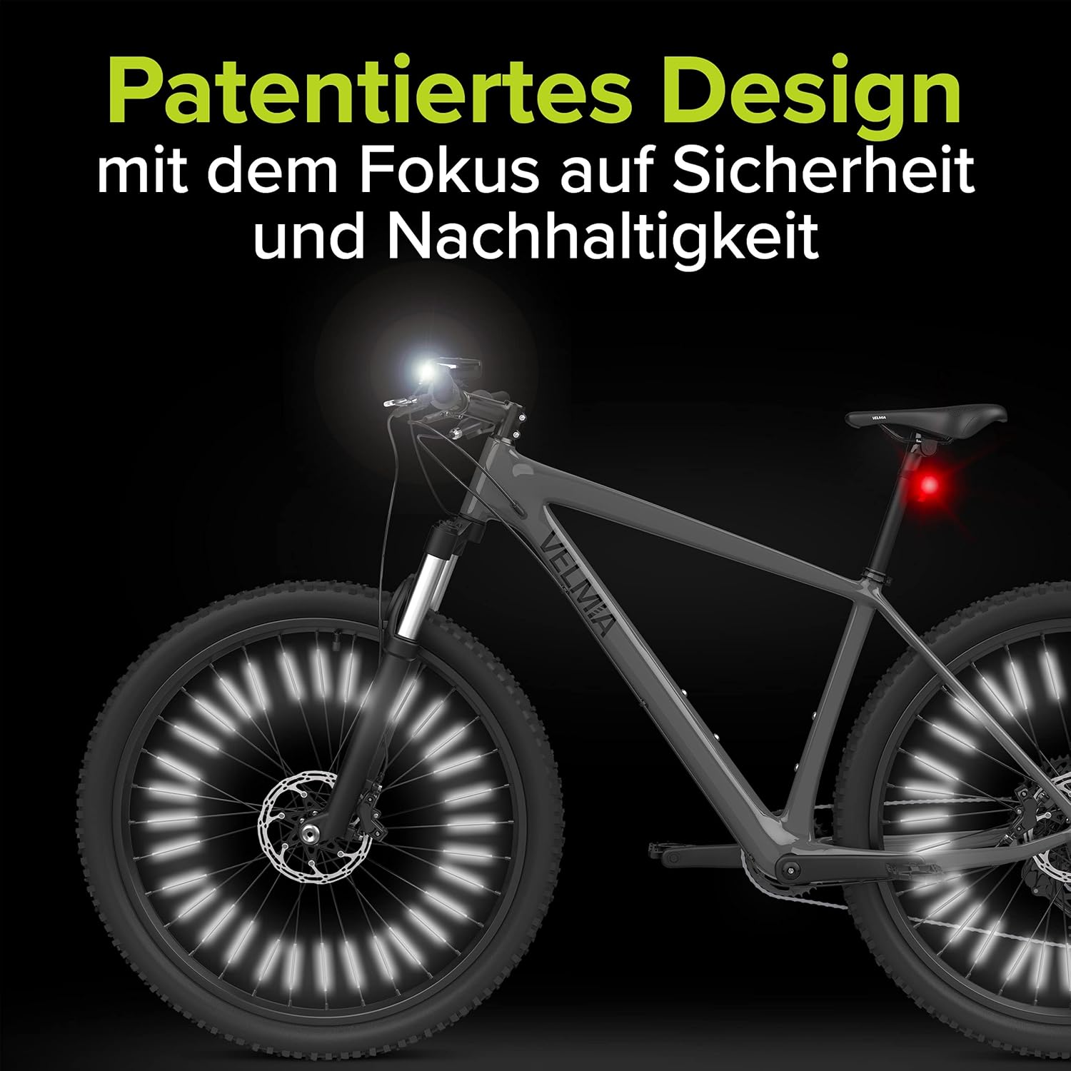 Velmia Spoke Reflectors Set, 36 Pieces, StVZO (German Road Regulation) Approved I 360° Visibility - Easy Assembly - Bicycle Spoke Reflectors - Cat Eyes – Bild 6