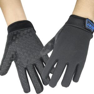 Long Keeper Children’s Cycling Gloves – Boys Girls Sports Gloves Bicycle Gloves Children for BMX Scooter Cycling Bike Outdoor Palm Tree Gel Non-Slip