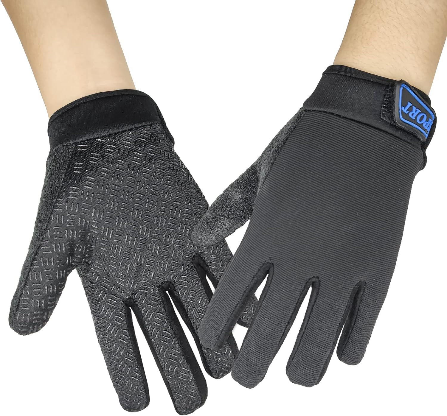 Long Keeper Children's Cycling Gloves - Boys Girls Sports Gloves Bicycle Gloves Children for BMX Scooter Cycling Bike Outdoor Palm Tree Gel Non-Slip