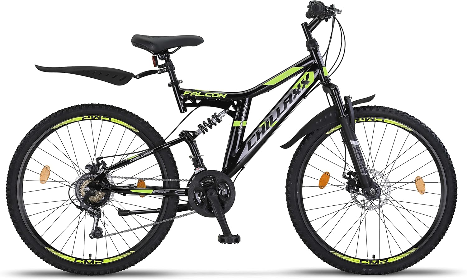Chillaxx Bike Falcon Premium Mountain Bike in 24, 26, 27.5 and 29 Inch - Bicycle for Boys, Girls, Women and Men - Disc Brake - 21 Speed Gears - Full Suspension – Bild 2