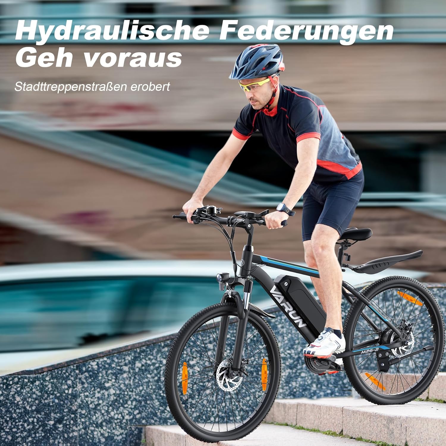 VARUN E Bike, 26 Inches/24 Inch E-Bike Men Women with 48 V/36 V Battery, 250 W Motor, Ebike Mountain Bike with 21/1 Gear, 4 Modes, Aluminium Frame, Electric Bicycle for Adults / Teenagers, Range Max – Bild 6