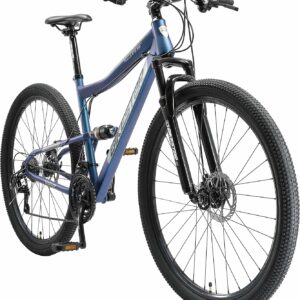 BIKESTAR Fully Mountain Bike Shimano 21 Speed Gears, Disc Brake 26, 27.5, 29 Inch Tyres, 15, 17, 19 Inch Frame, MTB Full Suspension, Risk Free Testing