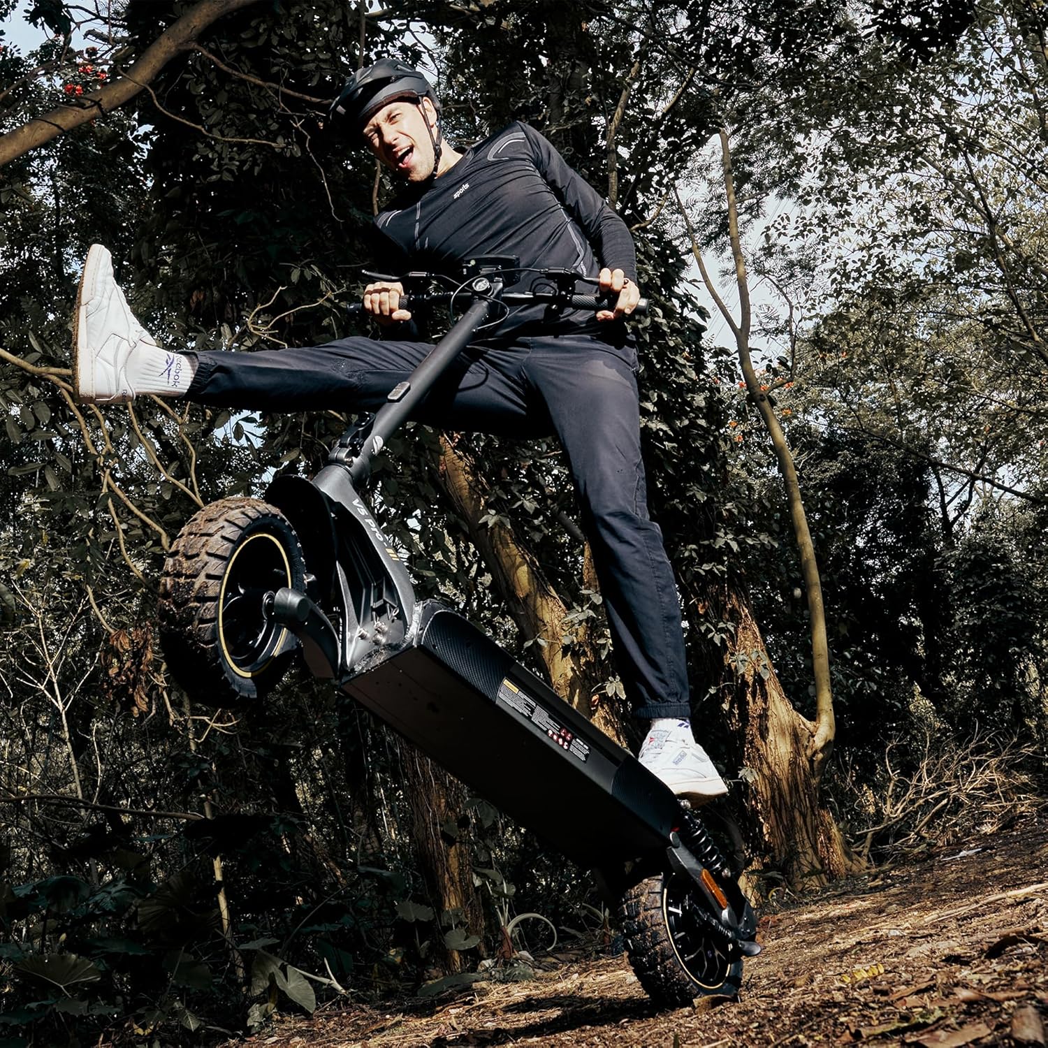 E Scooter with Road Legal, Max Range 70 KM, 48 V 12.5 Ah, 10 Inch Offroad Electric Scooter with Swing Suspension, LCD Display, E Scooter Offroad Load up to 150 kg, Smart App – Bild 11