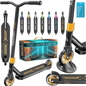 Kesser® Stunt Scooter X-Limit-Pro 360° Steering Fun Scooter Stunt Scooter with Stand ABEC 9 Ball Bearings, 110 mm PU Wheels, Kick Scooter City Scooter Trick Scooter for Children Adults
