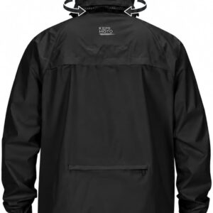 KEMIMOTO Fahrrad Regenjacke Herren, 10.000mm Wasserdicht & 8.000g Atmungsaktiv, Radjacke mit Patentierter 180° Rotations-Kapuze, Doppelter Windleiste, Packbare Regenbekleidung für MTB Rennrad Pendeln