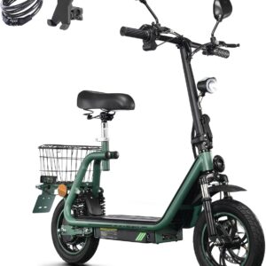 TWOFISH 12/14 Inch Electric Motorcycle for Adults, EEC Road Legal, E Moped with 500 W Motor 48 V 13 Ah Battery, Disc Brakes Double Suspension, 30 km Range Max 120 kg