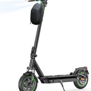 Electric Scooter with Road Legal, 60 km Range & 10 Inch Tyres, Electric Scooter with Indicator, Damping & App, Foldable Electric Scooter up to 120 kg, 500 W E-Scooter for Adults for Commuting