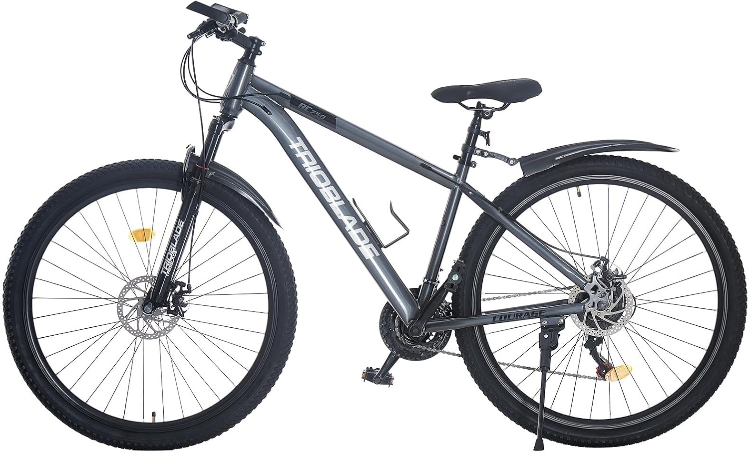 LSLIFE 24/26/27.5/29 Inch Mountain Bike 21 Speeds Bicycle Lightweight Aluminium Frame Bicycle for Adults Men Women Locking Suspension Fork, Double Disc Brake – Bild 4