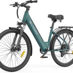 AM27 Electric Bicycle 27.5 Inch E-Bike for Men and Women 250 W Motor 36 V 15 Ah Battery 25 km/h 7 Speed Gears 3 Support Levels Disc Brakes LED Lighting