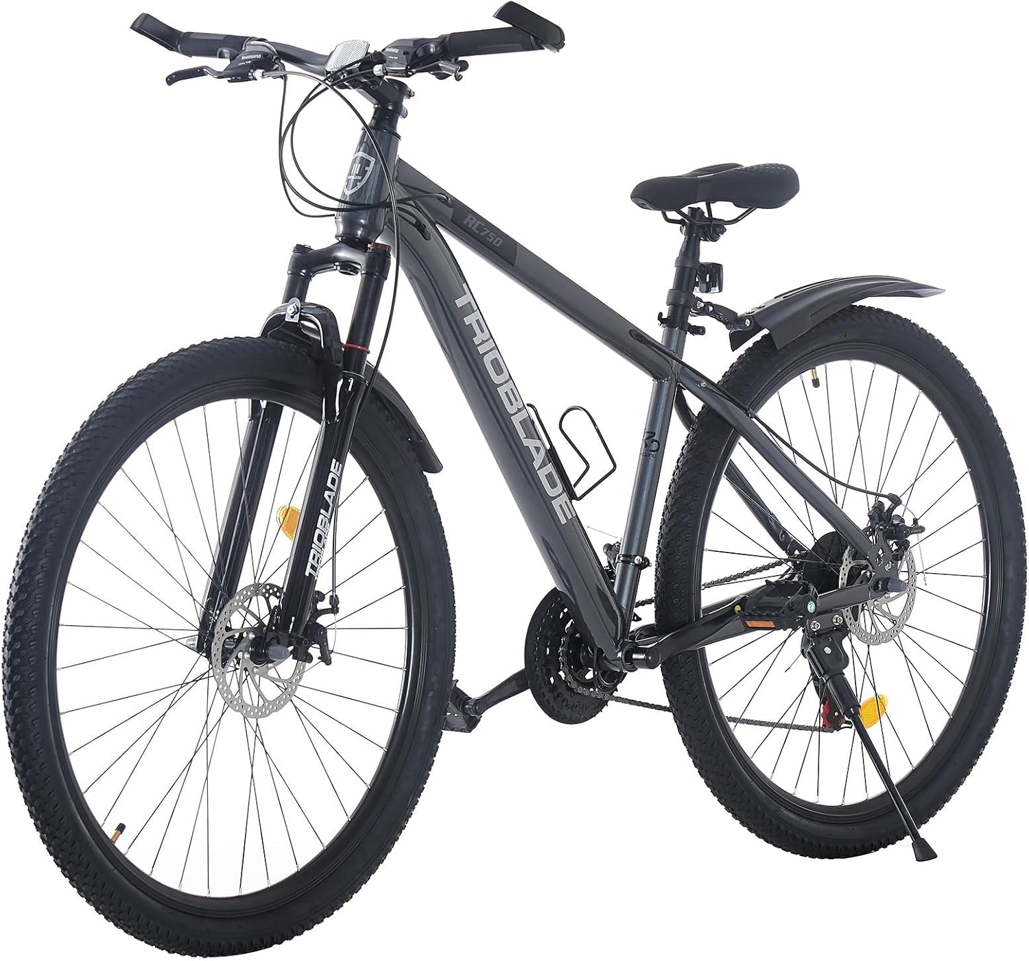 LSLIFE 24/26/27.5/29 Inch Mountain Bike 21 Speeds Bicycle Lightweight Aluminium Frame Bicycle for Adults Men Women Locking Suspension Fork, Double Disc Brake