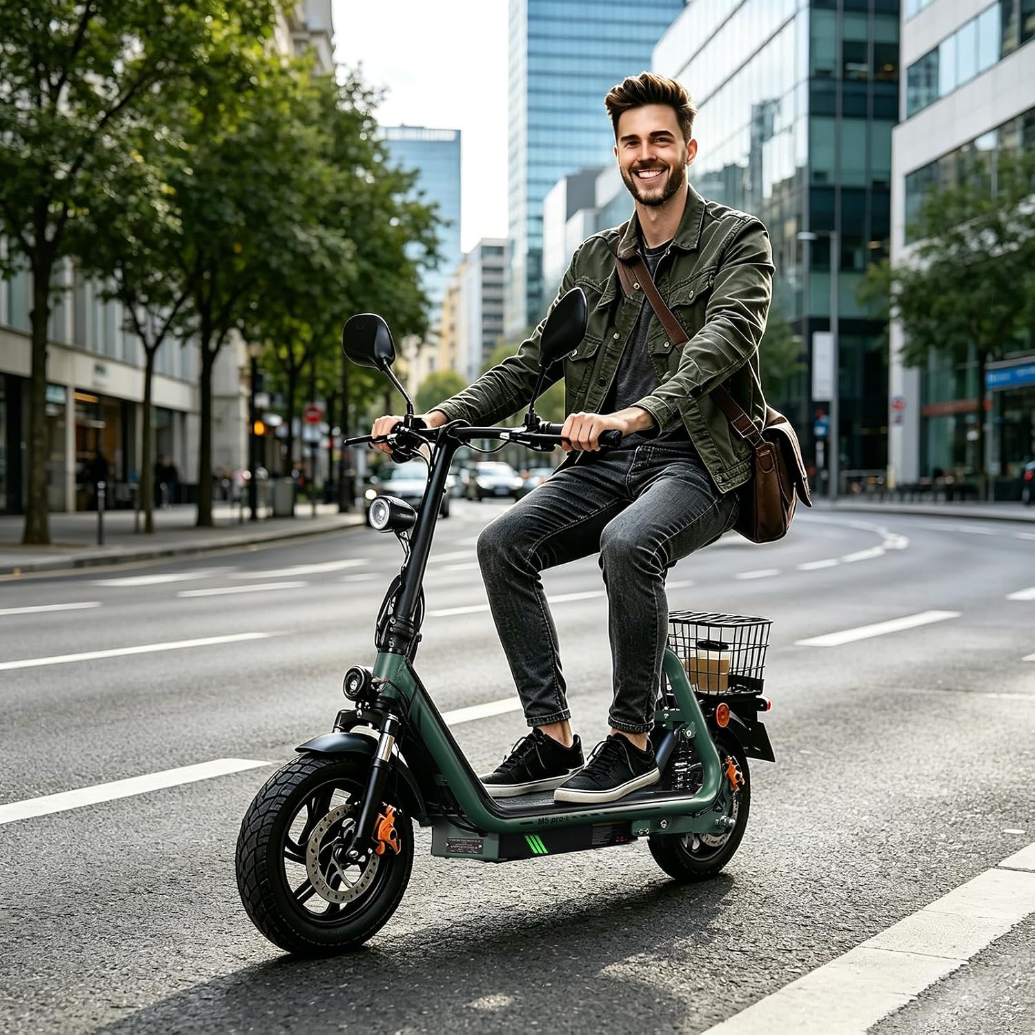 TWOFISH 12/14 Inch Electric Motorcycle for Adults, EEC Road Legal, E Moped with 500 W Motor 48 V 13 Ah Battery, Disc Brakes Double Suspension, 30 km Range Max 120 kg – Bild 8