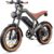 Men’s E Bike with 48 V 18.2 Ah Battery up to 161 km 25 km/h, Full Suspension Electric Bicycle for Adults, Hydraulic Brakes, 250 W Motor Ebike with LCD Display, NFC Card, 20 x 4.0 Inch Fat