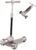 Habib Gruppe Children’s Scooter 3-Wheel LED Front Light, Rear Light & Luminous Deck Scooter, Foldable, Height Adjustable, Non-Slip & Puncture-proof (3-10 Years)