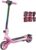 U8 Children’s E-Scooter in 16 km/h, 12 km Range, 3 Speed Levels Zero Start, Electronic Brake, Double Suspension, 6.5 Inch Tyres, Foldable & LED Lighting, for Children from 6 Years, Four Colours