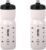 ZEFAL Pack Sense Soft 80 Bicycle Water Bottle, Two Odourless, Sports Bottles for MTB Road Bike, BPA-Free Water Bottle, Silicone Teat, White, 2 x 800 ml