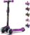 YOLEO Children’s Scooter for 3-12 Years, Children’s Scooter with 4 Adjustable Heights, LED Luminous Wheels, Children’s Scooter, Shock Absorbing Design, Easy to Steer, Balance Training Scooter for