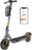 EVERCROSS EV10S MAX Elektroroller mit Straßenzulassung (ABE), Faltbarer E Scooter für Erwachsene – mit APP, 500W Motor, 80KM Reichweite, Max.20 km/h, 10″ Vakuumreifen mit Gelschicht