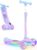 BELEEV A9 Scooter Children 3-12 Years, 3 Wheels Foldable Scooter with LED Luminous Wheels and Deck, 4 Height Adjustable, Non-Slip Deck, Lean-to-Steer, Children’s Scooter for Girls and Boys, Tricycles