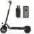 E Scooter with 10 Inch Offroad Pneumatic Tyres, 4 Comfortable Shock Absorption Systems, Electric Scooter with Road Legal Battery 12.5 Ah Max 70 km Eco Range, Max Load Capacity 150 kg, App Lock Vehicle