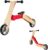 LIFEZEAL 2-in-1 Children’s Balance Bike, Wooden Balance Bike, Children’s Scooter with 2 Non-Slip Wheels & Carry Handle, Children’s Bicycle Slide Bike from 3 Years, Load Capacity of 50 kg, Red