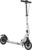 HOMCOM Adult Youth Scooter Foldable Height Adjustable Aluminium Scooter for Children Ages 14+ with Rear Wheel and Handbrake Shock Absorption System Silver