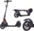 Ultra Wide Big Wheels Adult Scooter with Disc Handbrake – Foldable and Height Adjustable | 150kg Capacity Commuter Scooter for Teenagers and Unisex Riders – Black