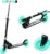 Children’s Scooter for 4-6 Years, Children’s Scooter with 3 Adjustable Heights, LED Light Wheels and Rear Brake Children’s Scooter, Easy to Steer, Balance Training Scooter for Children, up to