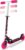 Ozbozz Nebulus Adjustable Scooter: Pink & Black – Kids Two Wheel Scooter, Foam Handle Grip, Adjustable Handle Height