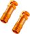 HZJD Bicycle Presta Valve Caps, Orange, Integrated Core Spoke Removal Tool (Pack of 2)