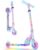 Beleev V2 Scooter Children’s Scooter 6 Years, Upgrade with LED Luminous Wheels, Steering Column and Deck, Height Adjustable, Rear Wheel Brake, Foldable Scooter Children 4 Years Girls Boys, 3-12 Years