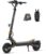 Ausom L1 E-Scooter mit Straßenzulassung (ABE), 70-90km Reichweite, 500W Motor, Max.20 km/h, Faltbarer Offroad Elektroroller für Erwachsene mit Duale Schwingarmdämpfer, Dual-Disc-Bremsen