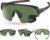 TriEye Cycling Glasses With Left-Side Rearview Mirror – Photochromic Sports Eyewear For Men & Women – Windproof & UV400 – Road Bike And Commuter Glasses – Bike Accessory