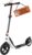 HUDORA BigWheel Air 230 Scooter – Scooter with / without Handbrake – Sturdy Aluminium Scooter with Pneumatic Tyres – Height-Adjustable City Scooter for up to 120 kg