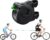 Fahrrad Abschleppseil Kinder mit Dreiecktasche,Elastisches 2.5M Fahrrad Traktionsseil,Eltern Kind Zugseil Abschleppseil Traktionsseil,Tragfähigkeit 500 lbs für Kinder MTB Bike
