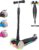 KORIMEFA Children’s Scooter, Tricycle Scooter with PU LED Wheels, Luminous Wheels, Foldable Height-Adjustable Children’s Scooter, Lightweight Load Capacity up to 60 kg, from 3-12 Years Boys Girls