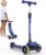 BELEEV A8 Scooter Children 6 Years, Foldable Premium Tricycle Scooter with LED Light Wheels, 4 Height Adjustable, Extra Wide & Non-Slip Platform, 3 Wheels Scooter for Girls Boys 3-12 Years