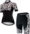 Hotlion Women’s Cycling Jersey Set 3D Gel Padded Bike Clothes Breathable Bicycle Clothing Suit