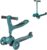 Evo EVO 3-in-1 Cruiser Scooter, Adjustable Handle Height, 3-Level Interchangeable Design, Scooter with Seat Convertible into 2-Wheel Scooter, Ideal First Scooter for Children from 1 Year